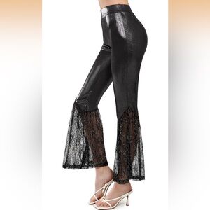 Yvette Women's Bell Bottom Pants Flare Leggings High Waist Tummy Control